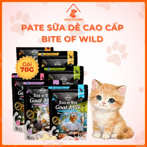 PATE SỮA DÊ CAO CẤP BITE OF WILD TÚI 70G